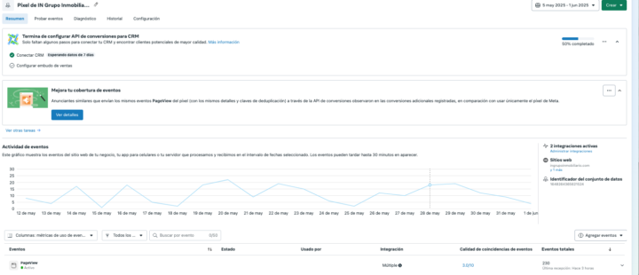 Conectar Eventos en GHL para que los lea FB mediante API de Conversiones