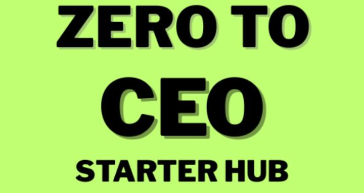 Zero to CEO - Starter Hub