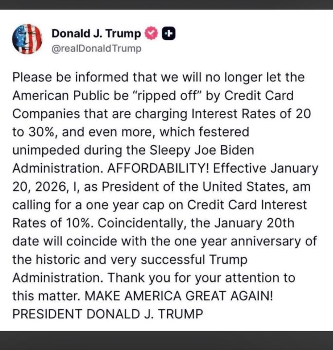 Credit cards capped at 10% 