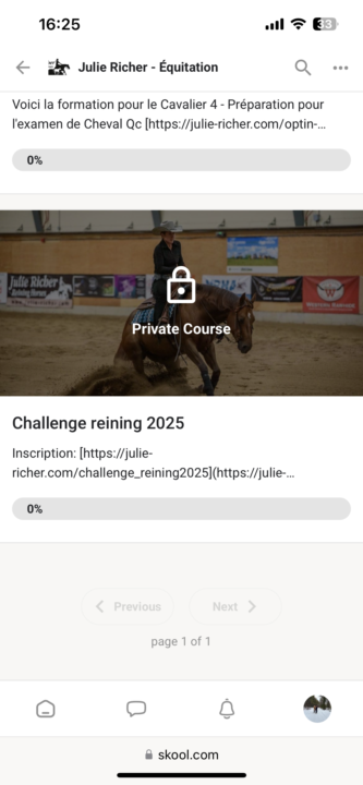 Challenge reining 
