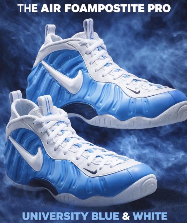 The Nike Air Foamposite Pro "University Blue" officially drops this FRIDAY , March 27! 👟🔥