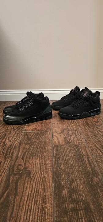 Air Jordan 3 & 4 Black Cats