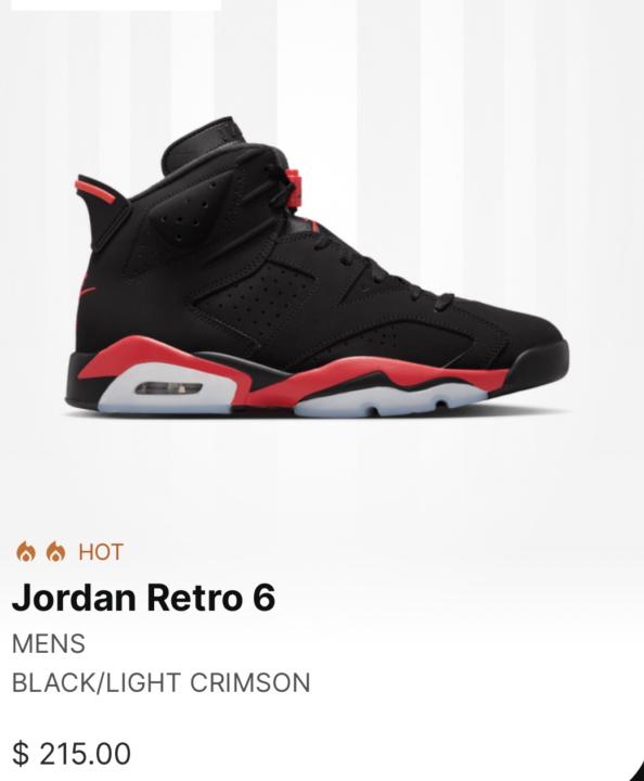 Jordan 6 Salesman!! Raffle open on Footlocker Website! 