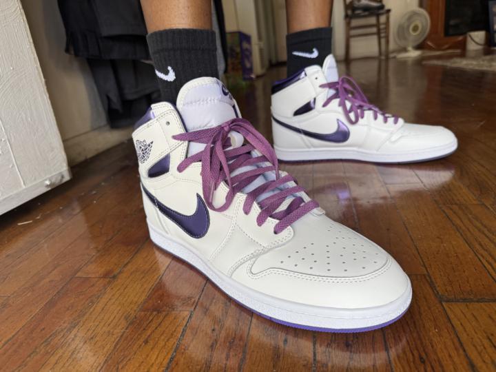 DB85 Purple Metallic On mines. What’s on foot shoeFam?