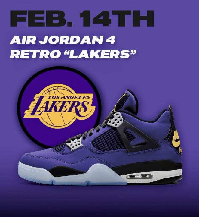 AIR JORDAN 4 RETRO "LAKERS" 2026