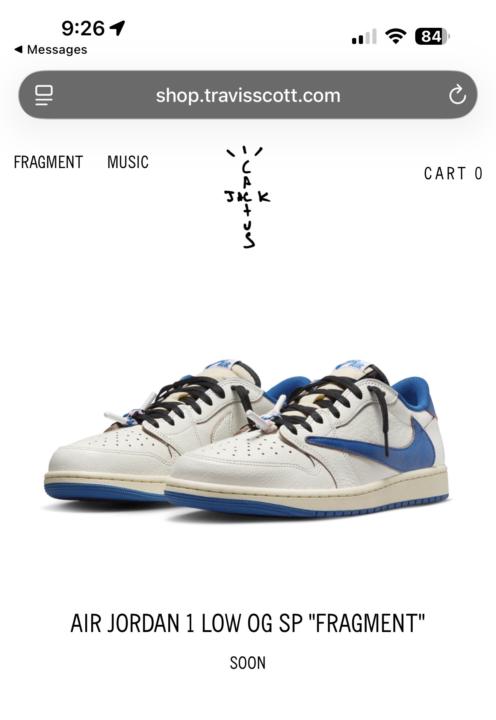 Travis Scott x Fragment drop soon! 