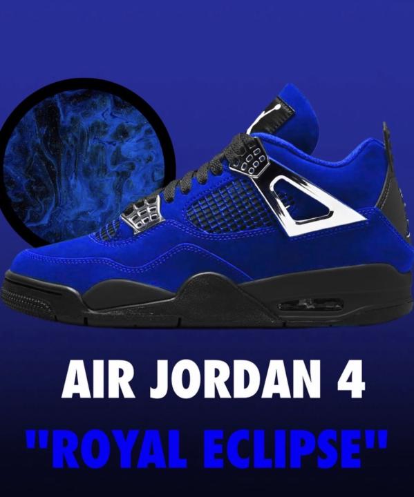 🔵⚫️The Air Jordan 4 "Royal Eclipse" concept🔥👟