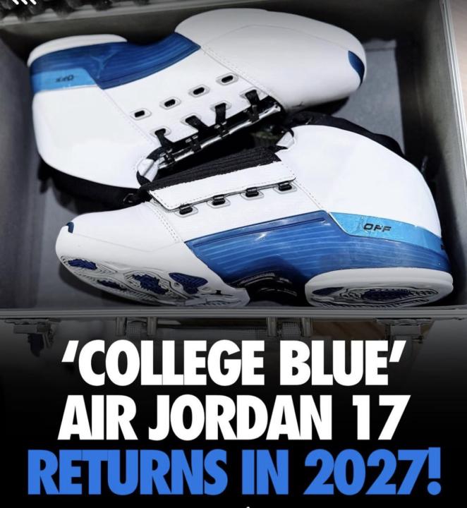 🔥👟 Wizards-Era Magic Returns: The AJ17 "College Blue" is Set to Fly Again in 2027! ✈️💨
