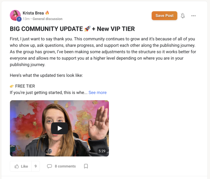 Celebrating Krista's VIP Tier Launch! 🥳