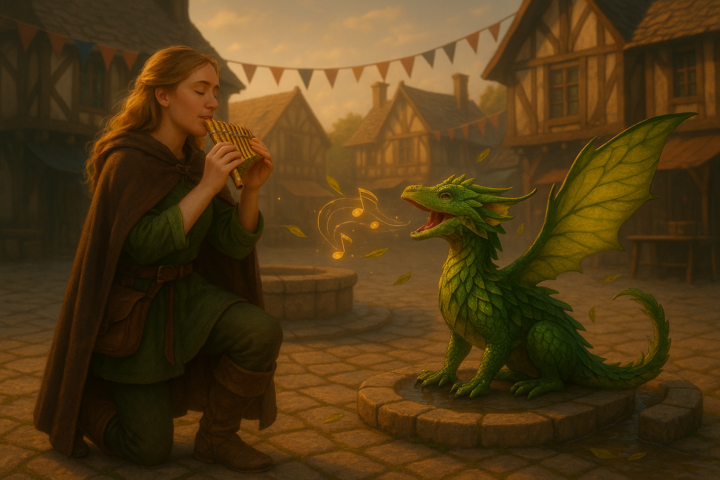 Euphina becomes a Bard, Choraleaf her echo