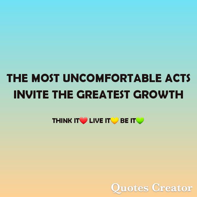 Welcome Uncomfortability