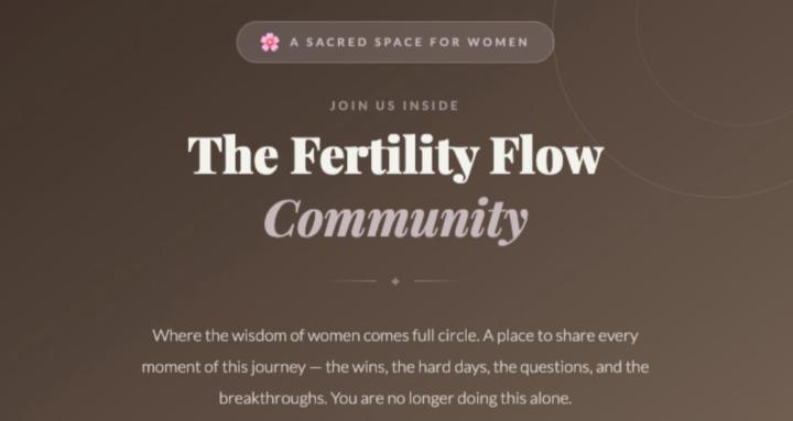 The Fertility Flow Community