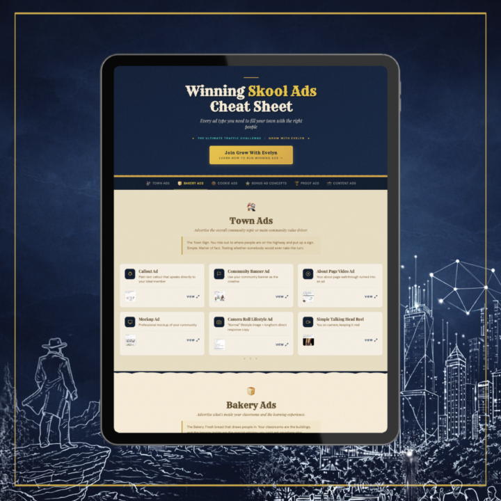 Want to see my winning Skool ads?