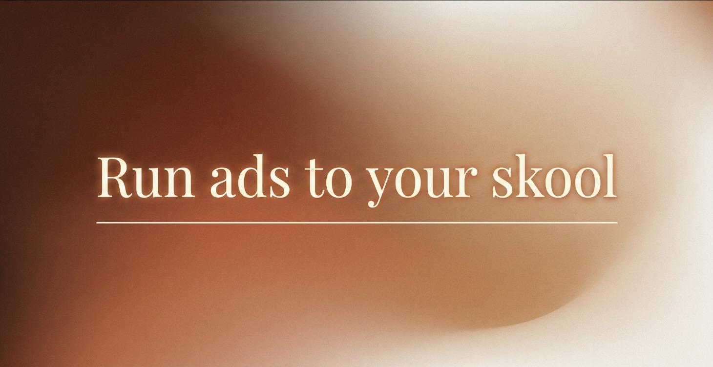 Run Ads to Your Skool