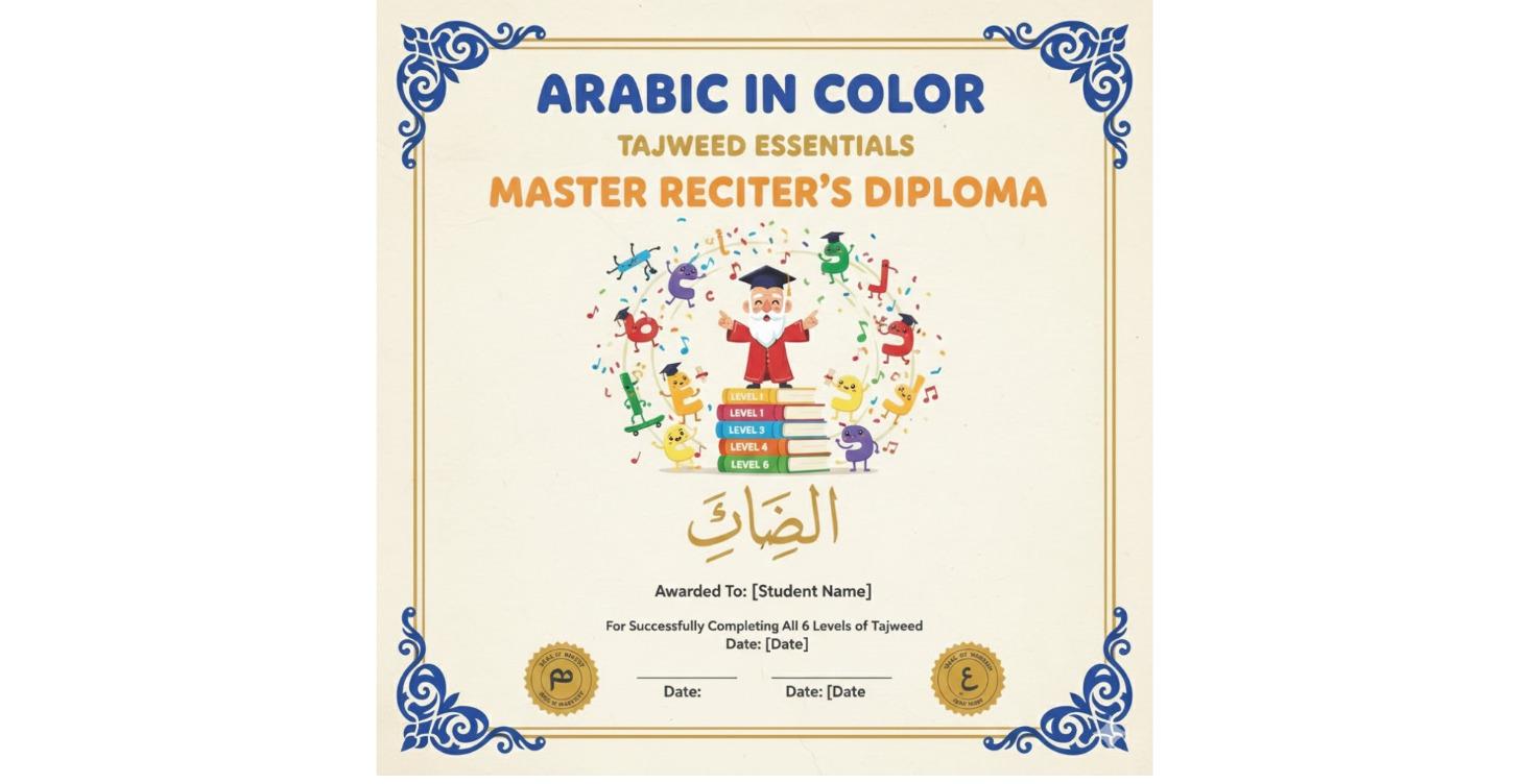 The Tajweed Master Guide: Levels 1-6