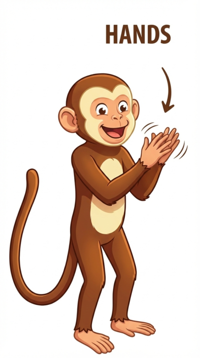 03b [Character Design] My character designs for the children's music video, "Head, Shoulders, Knees and Toes"