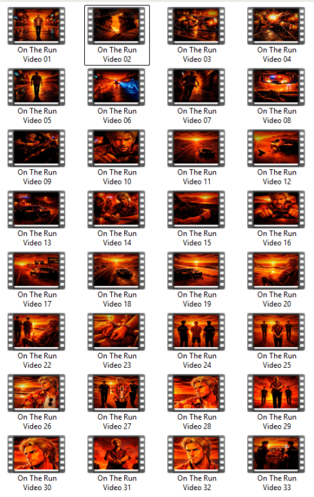 Here are my animated clips for ON The Run.