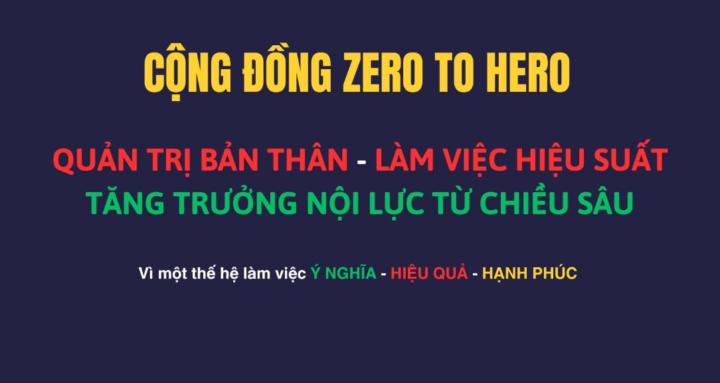 CỘNG ĐỒNG ZERO TO HERO