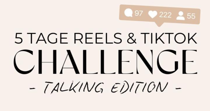 5 Tage Reel & TikTok Challenge