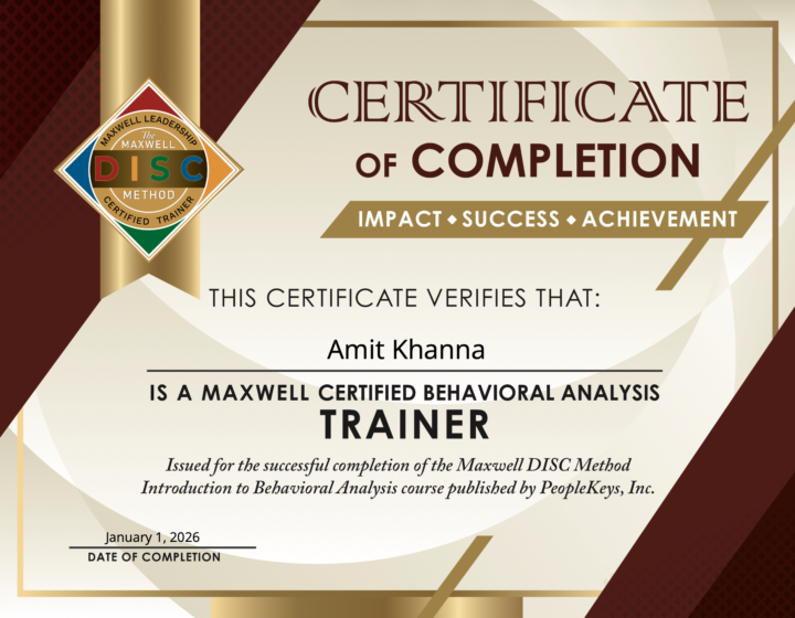 MAXWELL Certified DISC Trainer