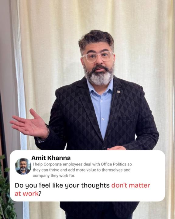 Do you feel like you thoughts DON'T MATTER AT WORK?