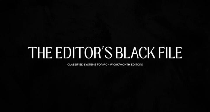 The Editor’s Black File