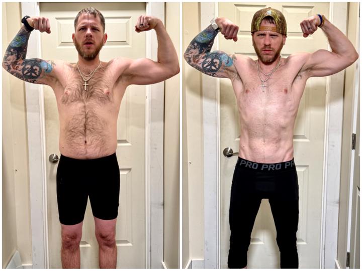 🧬🧪🏋️💉Day 56 on my peptide protocol — Progress Photo Update 