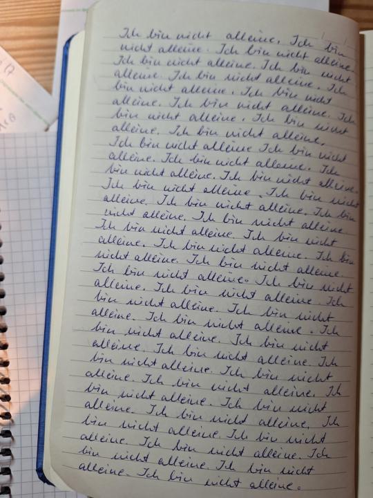 Neue Hausaufgabe, die wieder Mut macht