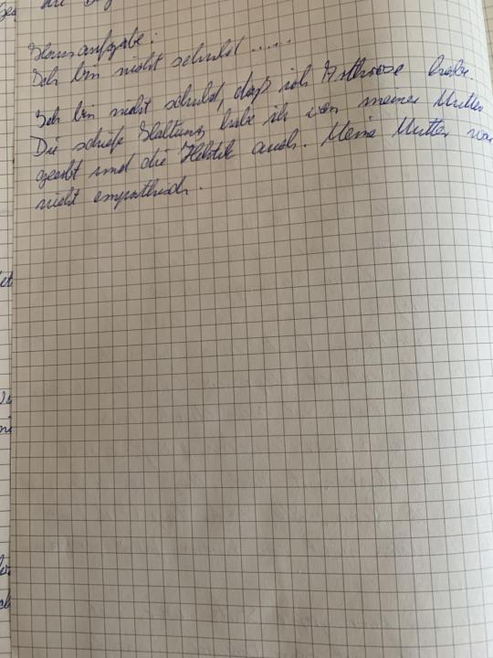 Ich bin nicht schuld