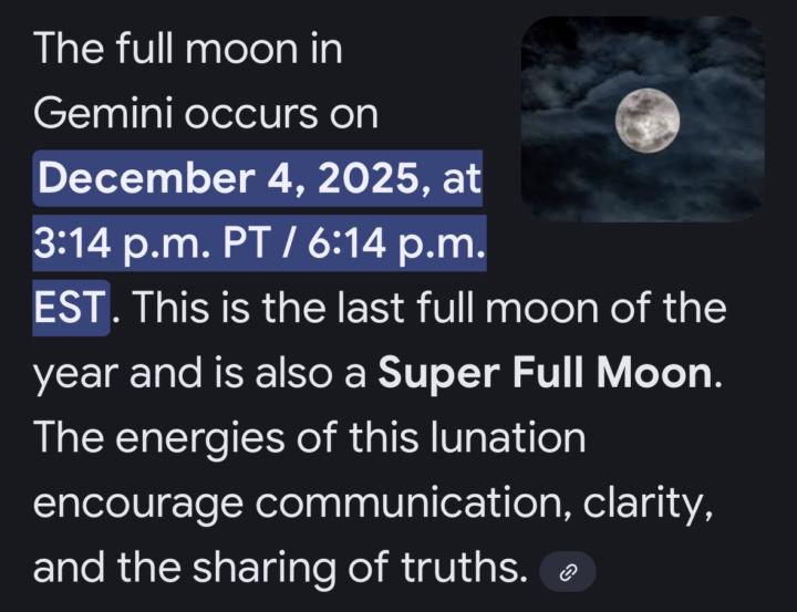 Last Full Super Moon of 2025! 