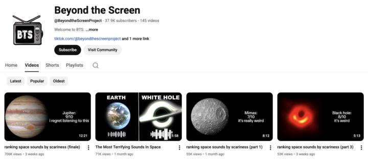 🌌 700K+ Views on a Simple Faceless Space Channel…