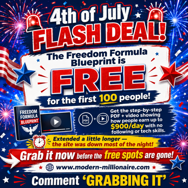 🚨 4th of July FLASH DEAL! 🚨 ONLY for the first 100 PEOPLE!