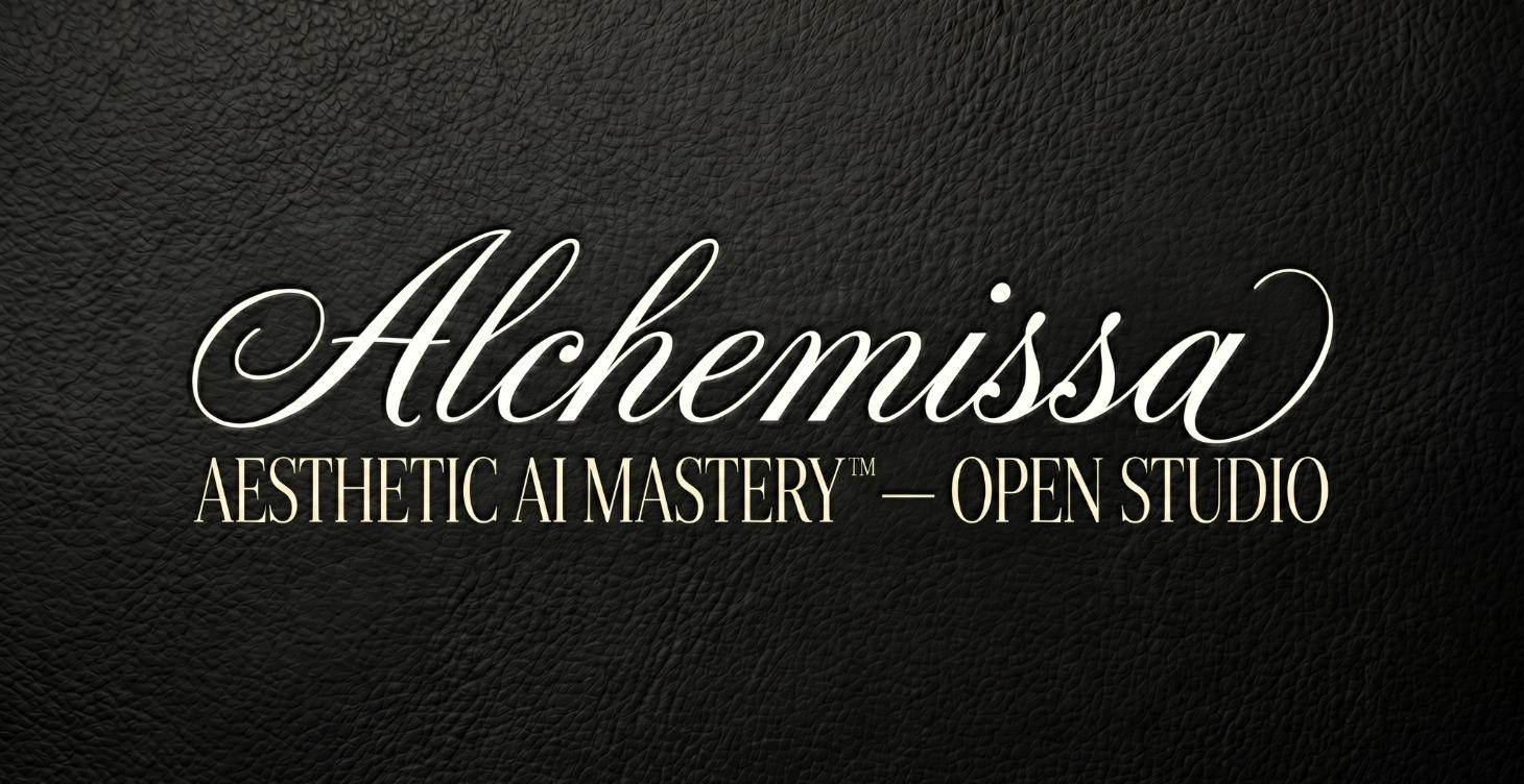 Alchemissa Aesthetic AI Mastery™ — Open Studio