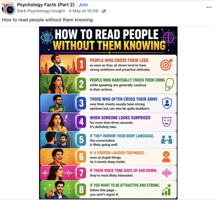 Stop memorising FACEBOOK psychology.