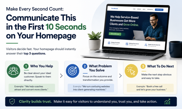 3 Things Every Business Homepage Should Communicate in the First 10 Seconds