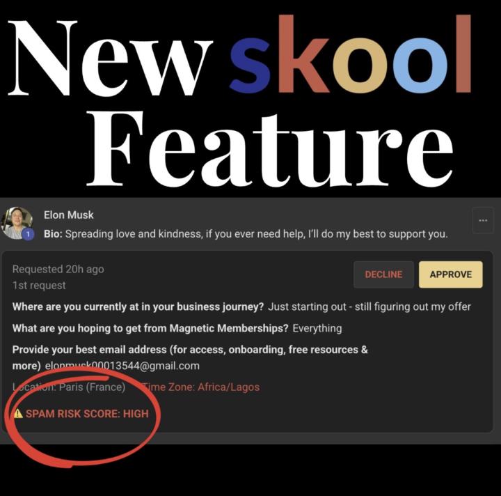 New Skool feature alert 👀🚨