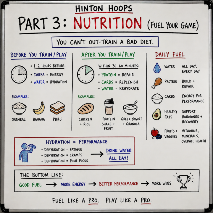 Hinton Hoops, Part 3: NUTRITION (FUEL YOUR GAME) 🥗🏀