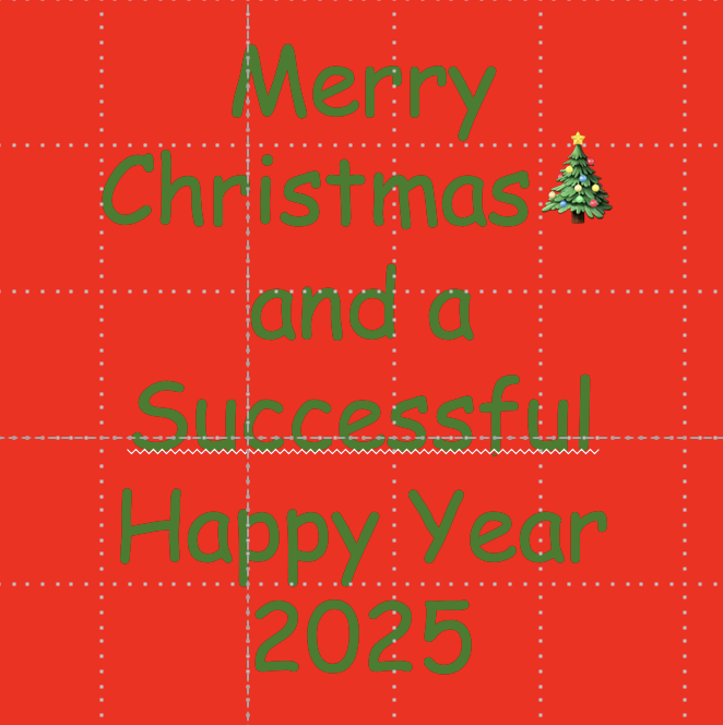 Merry X-mas and a Happy New Year