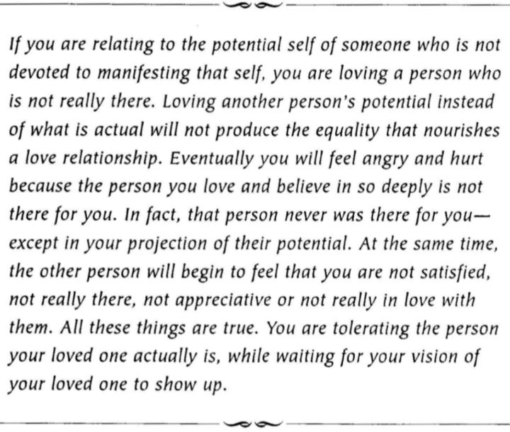 Relating to someone else potential! 