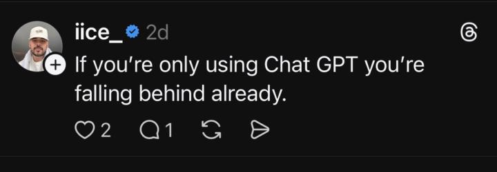 What AI are you using? 