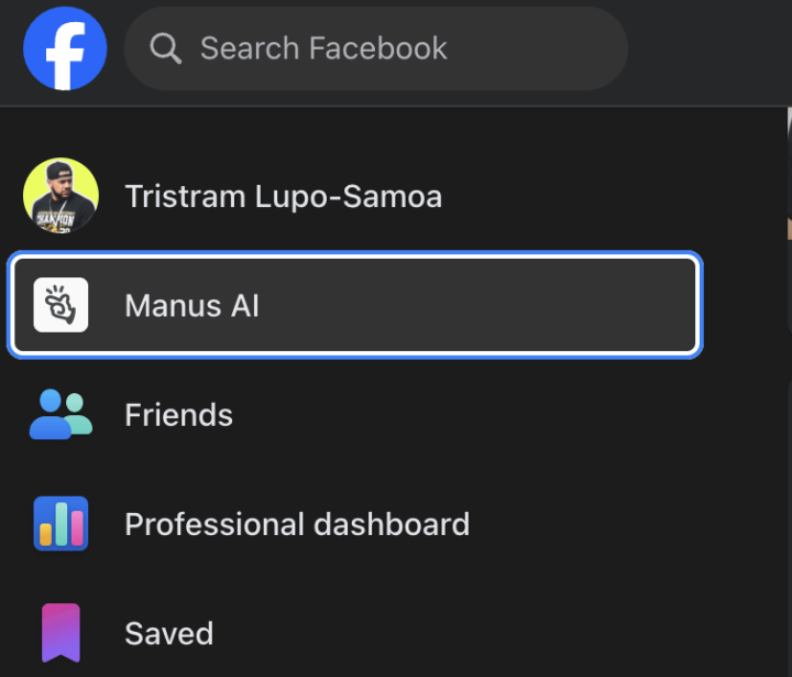 Bro is Manus installed on Facebook?