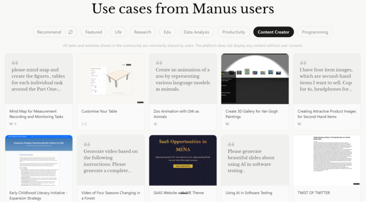 Update on last night's Manus presentation
