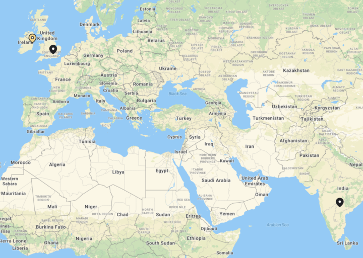 We are now International...all five of us 😂