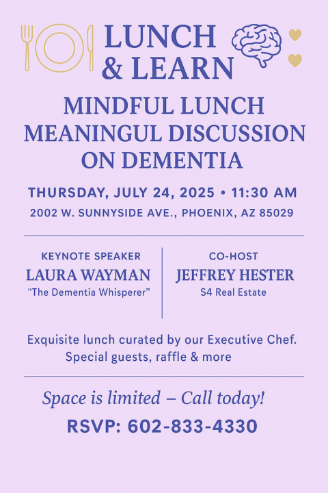 💜 You’re Invited to a Special Lunch & Learn on Dementia Awareness 💜