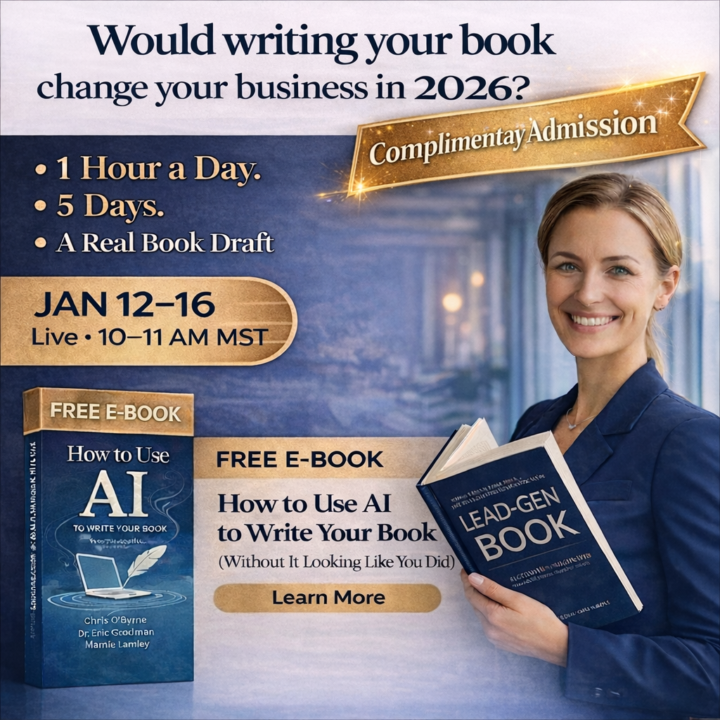 Complimentary Invitation Jan.12-16: Write Your Lead-Gen Book in 5 days