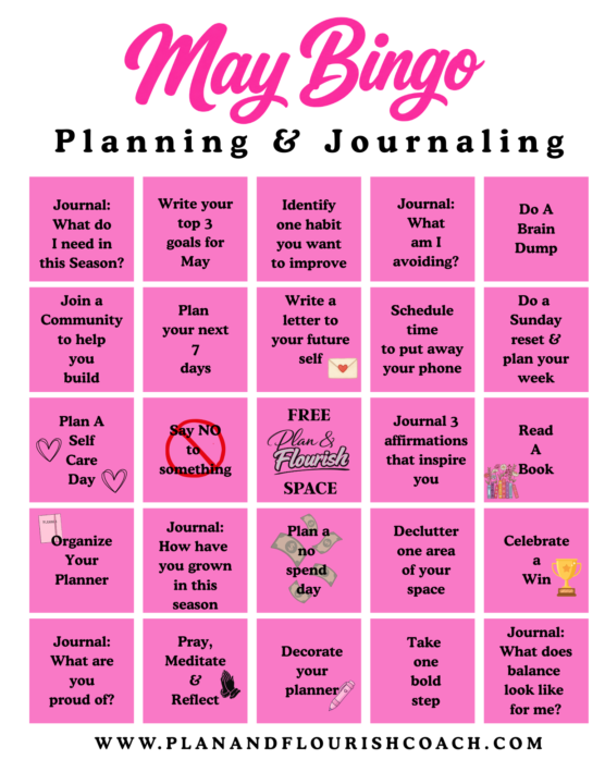 MAY: Planning & Journaling