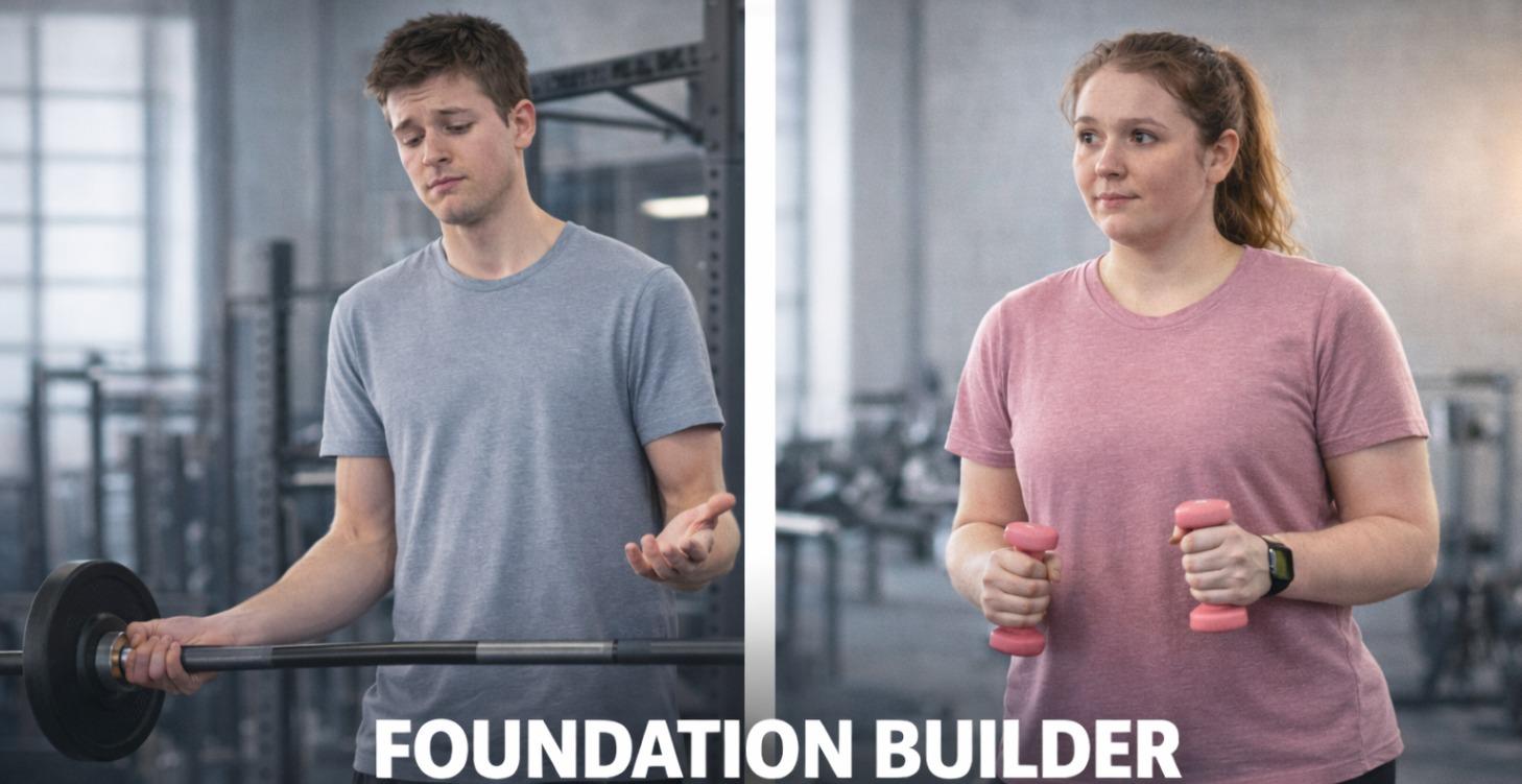 FOUNDATION BUILDER — Under-Muscled Beginner