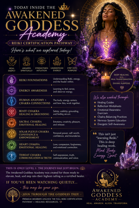 ✨ TODAY INSIDE THE AWAKENED GODDESS ACADEMY ✨