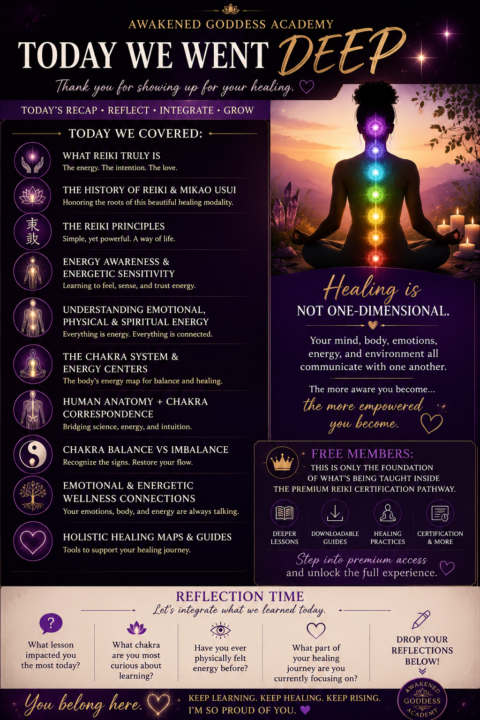 ✨ ENERGY AWARENESS • CHAKRA FOUNDATIONS • REIKI HISTORY ✨