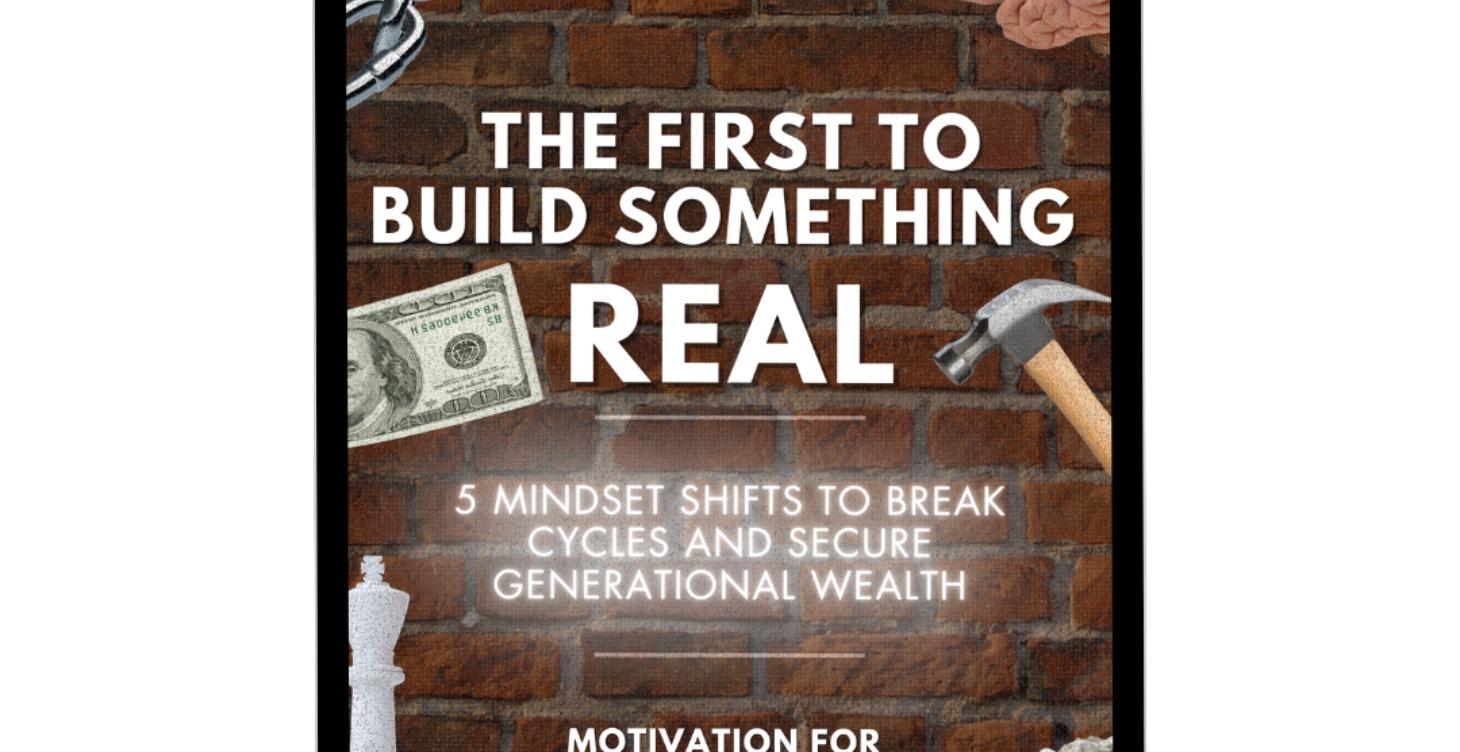 The First To Build Something Real